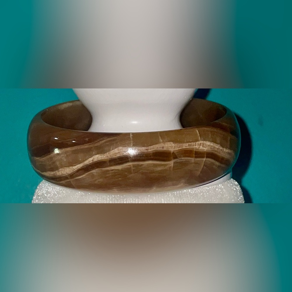 Solid Agate Bangle Bracelet - image 4